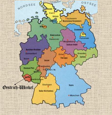 Localizao de Oestrich-Winkel no mapa da Alemanha